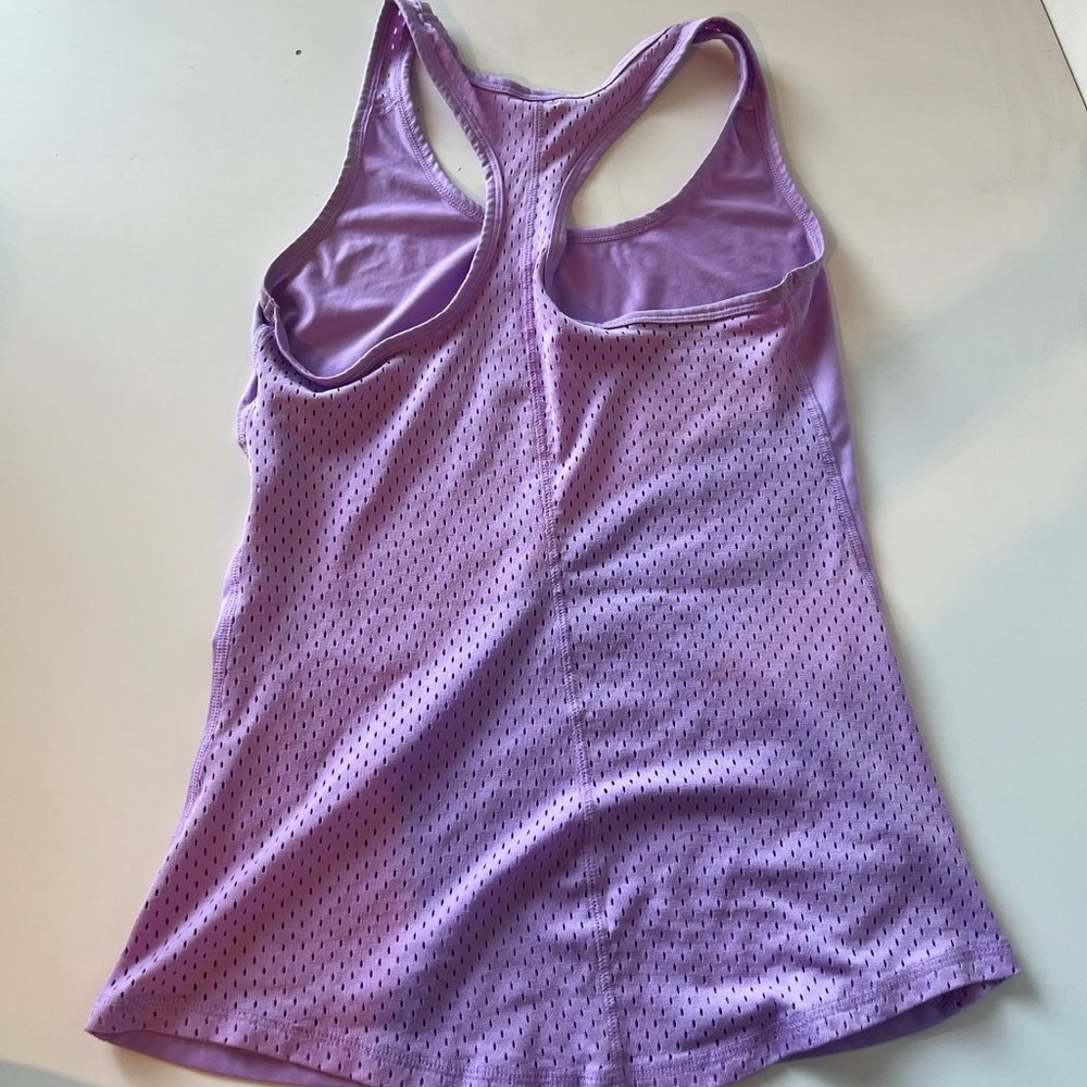 Lilac Racerback Workout Top - Picture 2 of 2